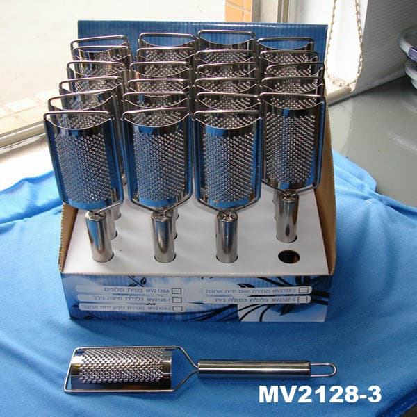 MV2128-3 S/S Garlic Grate In Display Box