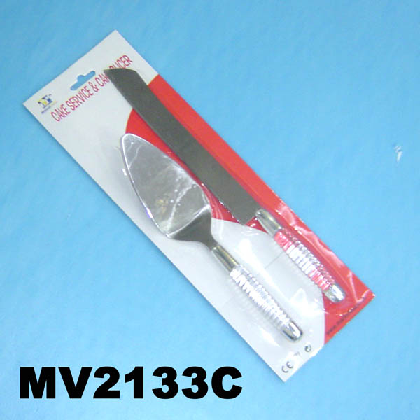 MV2133C Cake Slicer 2Pc Set T/C