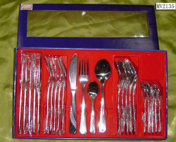 24Pcs Cutlery Set In Window Box