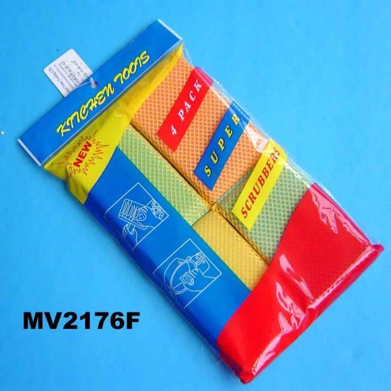 4Pcs Scourer Set In Color Bag
