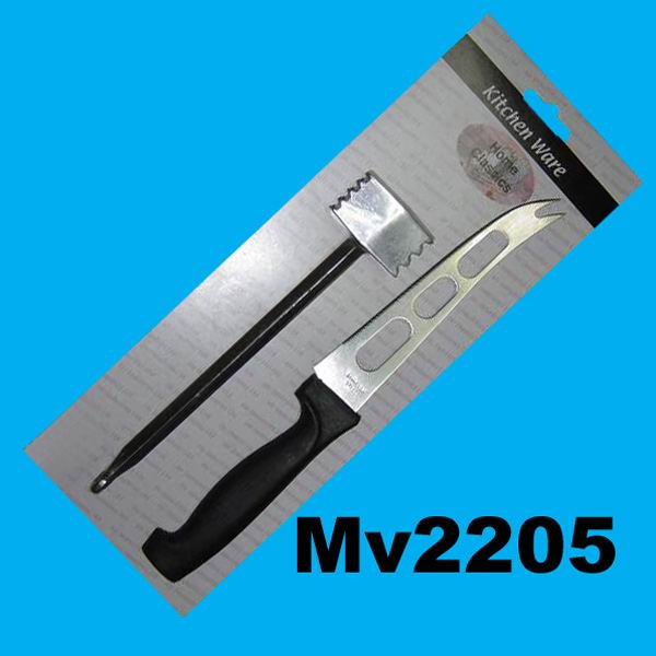 MV2205 1Pc Meat Hammer & 1Pc Cheese Knife B/C