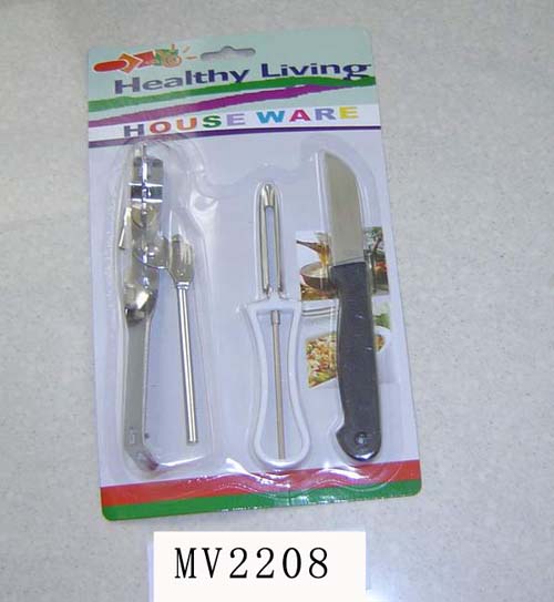 MV2208 Metal Can Opener W.Peeler