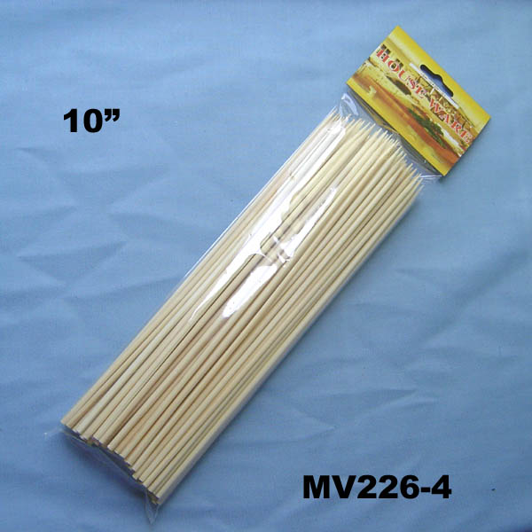 MV226-4 100Pcs Bamboo Skewer In Bag 10"