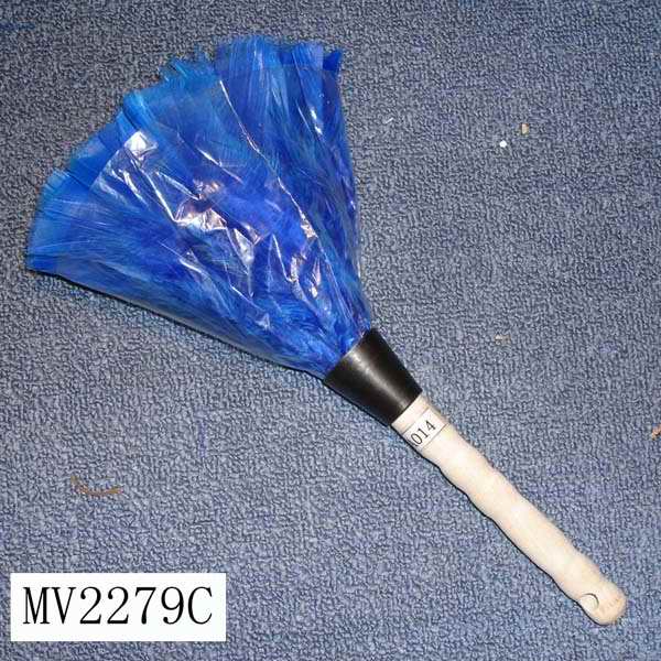 MV2279C A014 12" Colour Chicken Feather W/Wooden Handle