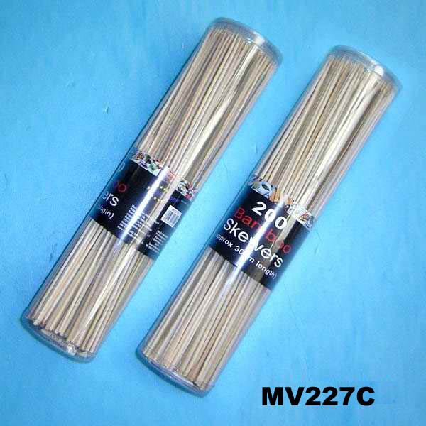 MV227C 200Pcs 10" Bamboo Skeswer In Pvc Box