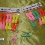 12Pcs Plastic Clothes Pegs In Pvc Bag