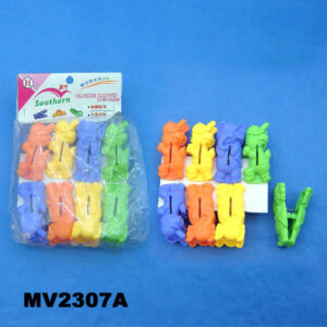 8Pcs Plastic Clothes Pegs In Pvc Bag