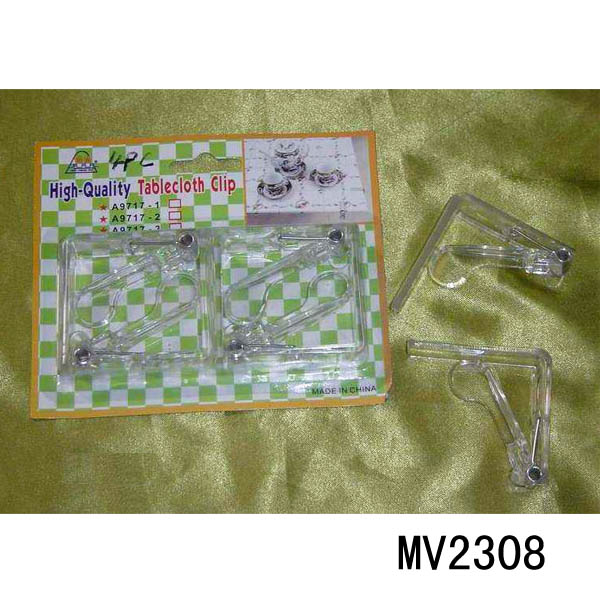 MV2308 4Pcs Plastic Tablecloth Clip B.C
