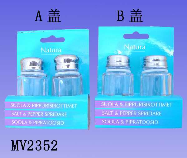 MV2352 2Pcs Salt & Pepper In Sleev Packing