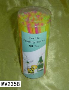 200Pcs Straw W/Pvc Box