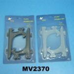 Plate Stands Set/2 4"  Black