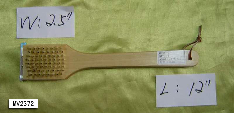 MV2372 12" Bbq Brush Wooden Handle