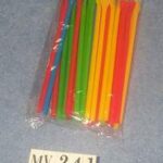 40Pcs Plastic Straw Polybag