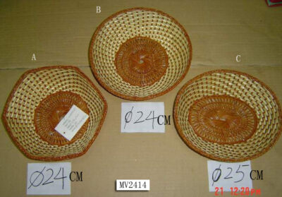 Round Wicker Basket Dia.23Cm
