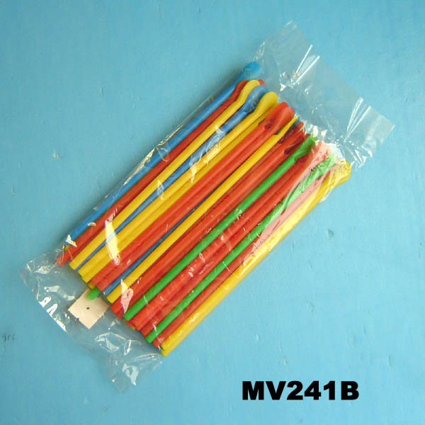 100 Plastic Straws With Spoon