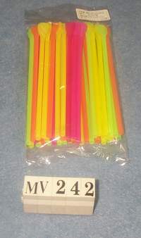 40Pcs Plastic Straw W/ Spoon
