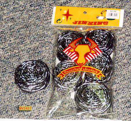 Pack 6 Scourer Steel