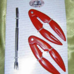 2Pcs Crab Plier & 2Pcs Chrome Plating Forks T/C