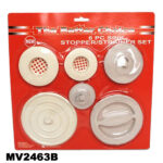 6Pcs Rubber Sink Drainer Stopper B/C