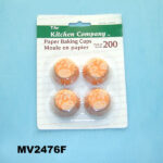 200Pcs Cake Paper Mould B/C 2 Colour Printing