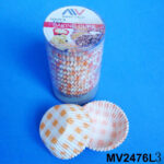 400Pcs Baking Cup With 6Cm Pvc Container