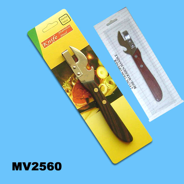 MV2560 2-In-1 Wooden Handle Bottle Opener B/C