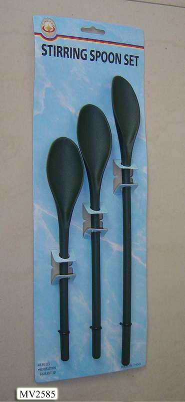 MV2585 3Pcs Plastic Salad Spoon T/C