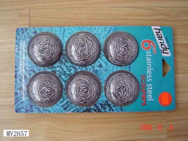 6Pcs S/S Cleaning Scourer B/C