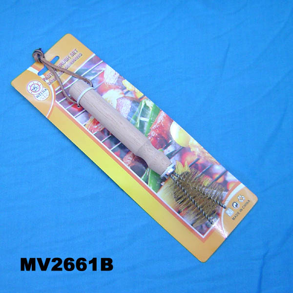 Cleaning Scourer W/Wooden Handle T/C