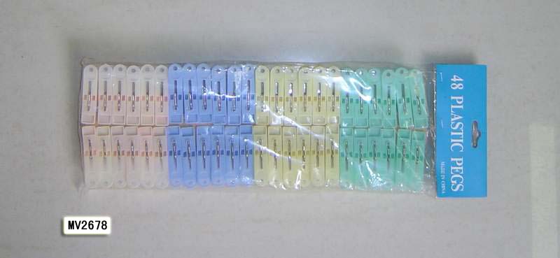 MV2678 48 Plastic Clothes Peg