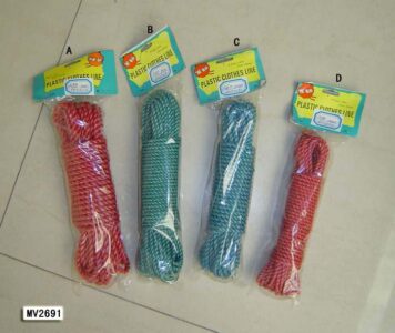 A48 12M 4Mm Pp Rope In Pvc Bag W/Hang Card