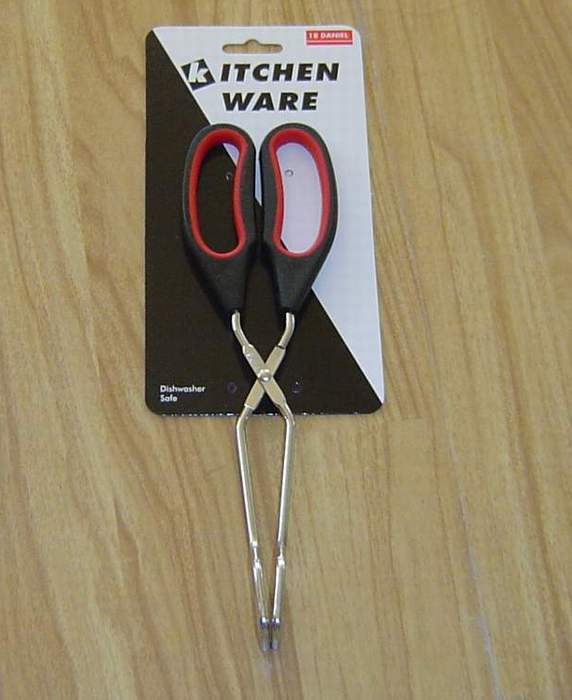 MV2743 12"Food Tongs W/Plastic Handle T/C