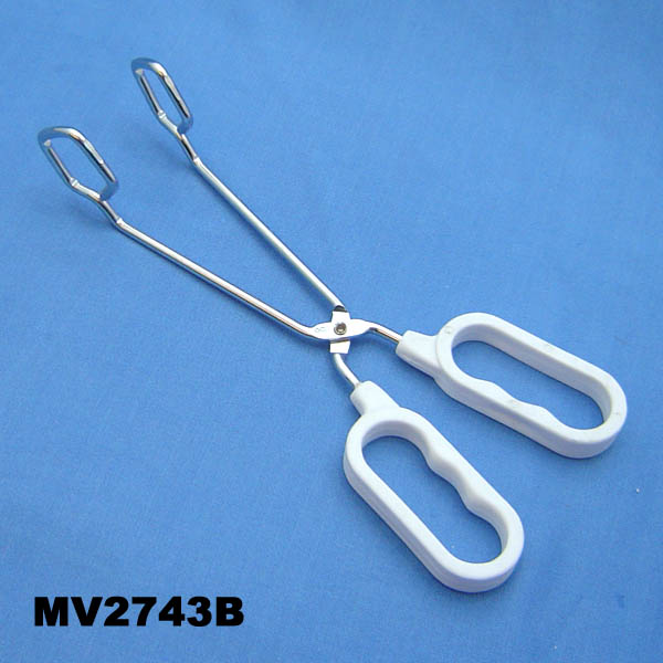 MV2743B 10"Food Tongs W/Plastic Handle T/C