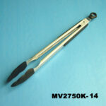 14"Deluxe Silicone Food Tong With Stainless Steel Body