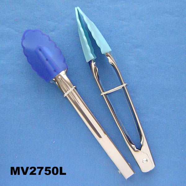 MV2750L 7"Deluxe Silicone Food Tong