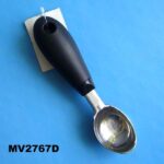 Light Sized Ice-Cream Spoon W/Rubber Handle