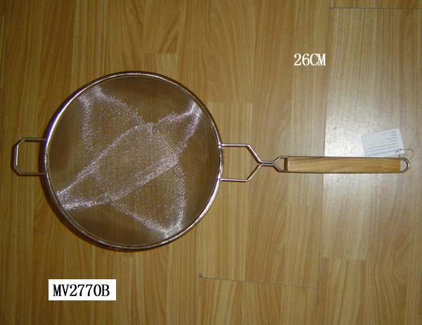 MV2770B Strainer Wooden Handle 26Cm