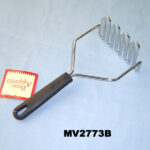 Chrome Potato Press Plastic Handle