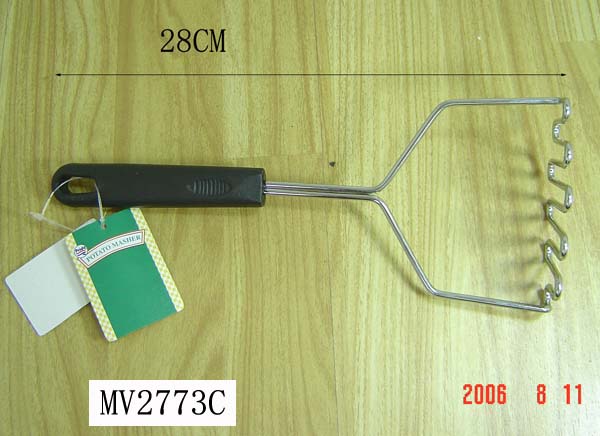 MV2773C Chrome Wire Potato Press Plastic Handle