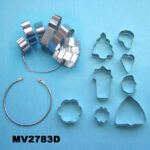 8Pcs Metal Cooket Model