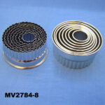 Ss Cookie Mould Round Shape 8Pcs