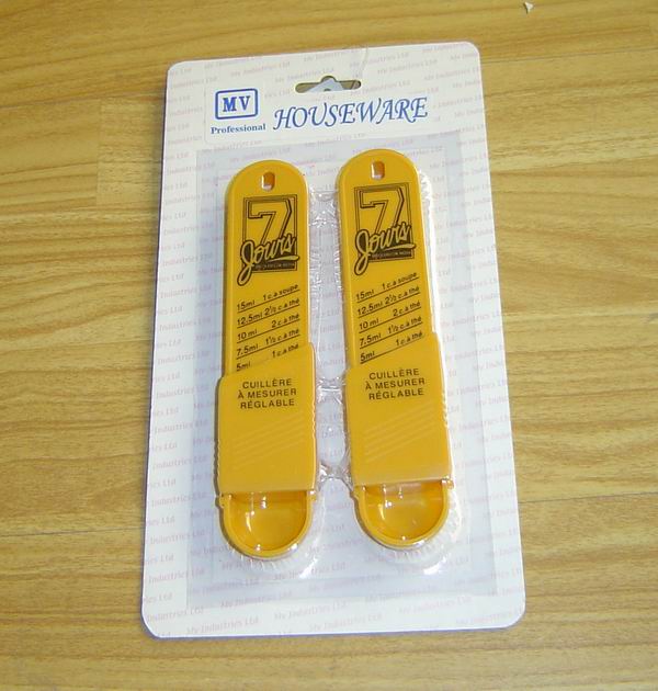 2Pcs Plastic Measure Spoon B/C Adjust