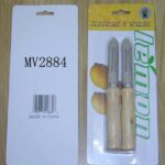 2Pcs Peeler Wooden Handle