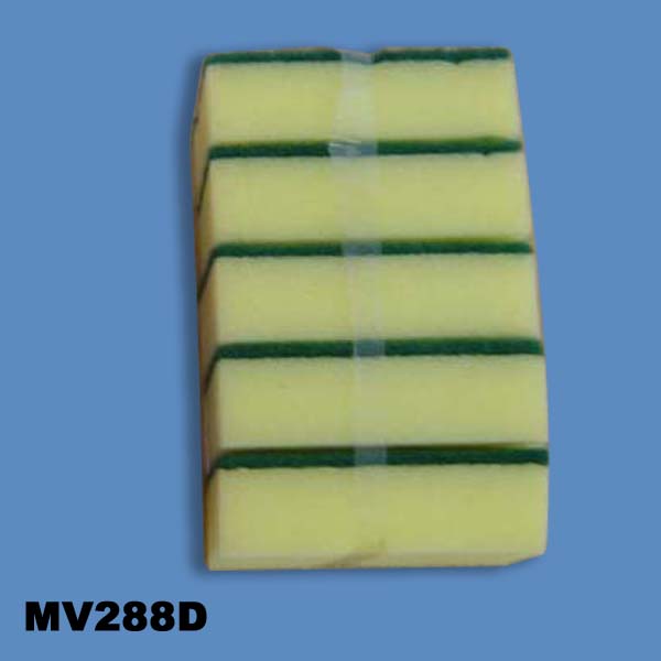 Sponge W/ Scourer Pad 5 Pack Shrink Pack