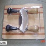2Pcs Vegetable Knife W/ Cutting Board