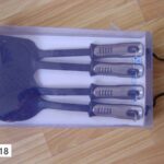 4Pcs Nylon Kitchen Tool W/Inlay S.S Handle In Pvc Box
