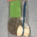 3Pcs Cleaning Scourer In Pvc Bag W/Hang Card