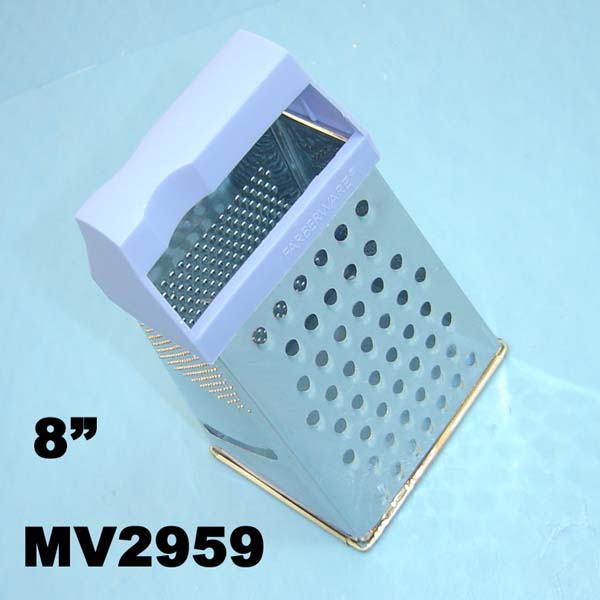 MV2959 8" Four Side S/S Grater W/Plastic Handle