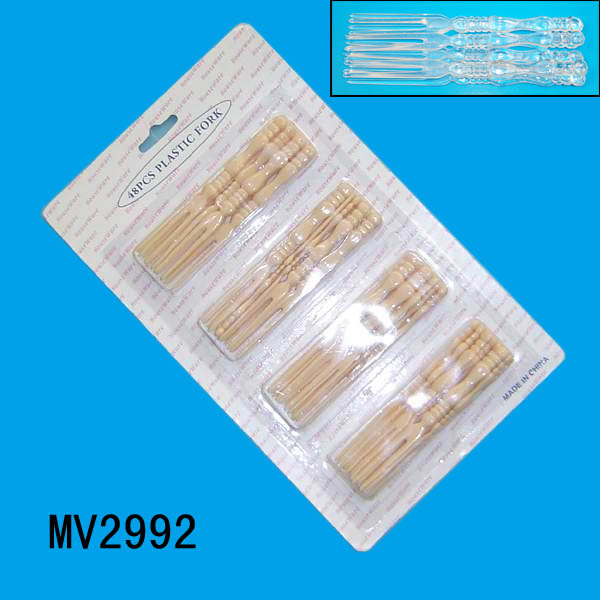 MV2992 48Pcs Plastic Fork B/C