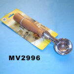 Deluxe Ice Cream Spoon W/ Wooden Handle T/C